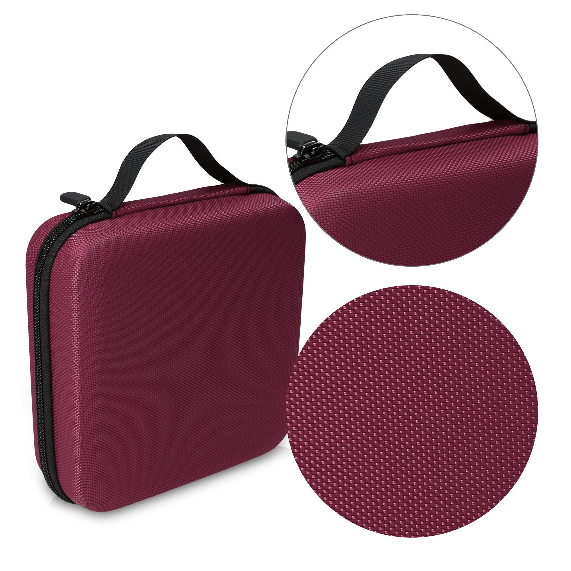 kwmobile Aufbewahrungsbox Tasche für Tonies, aus Nylon - Transportbox für bis zu 20 Tonie Figuren - Hartschale Box
