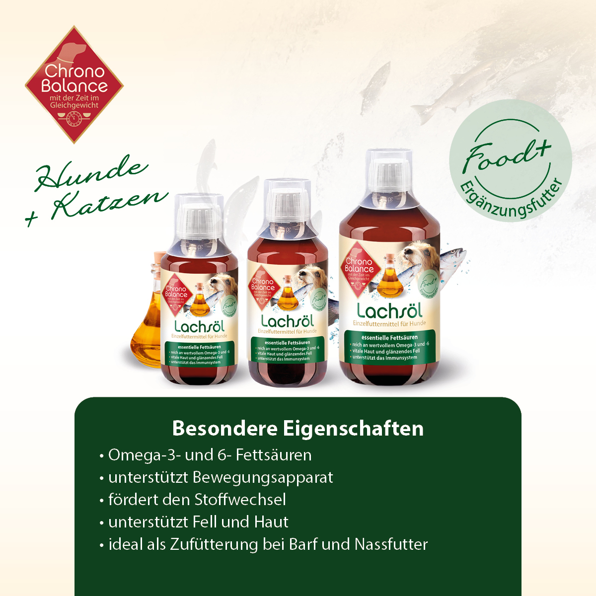 ChronoBalance Ergänzungsfutter & Aufzucht ChronoBalance Lachsöl 500 ml