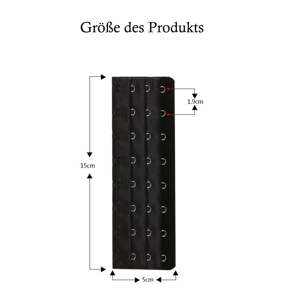 Tian Dee BH-Verlängerung 2 Sheets Frauen Korsett Extender BH Verlängerung Erweiterung Gurt