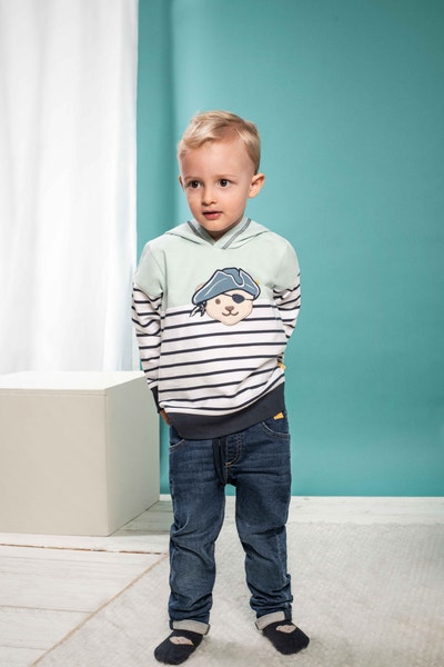 Sweatshirt, hellgrün für Jungs