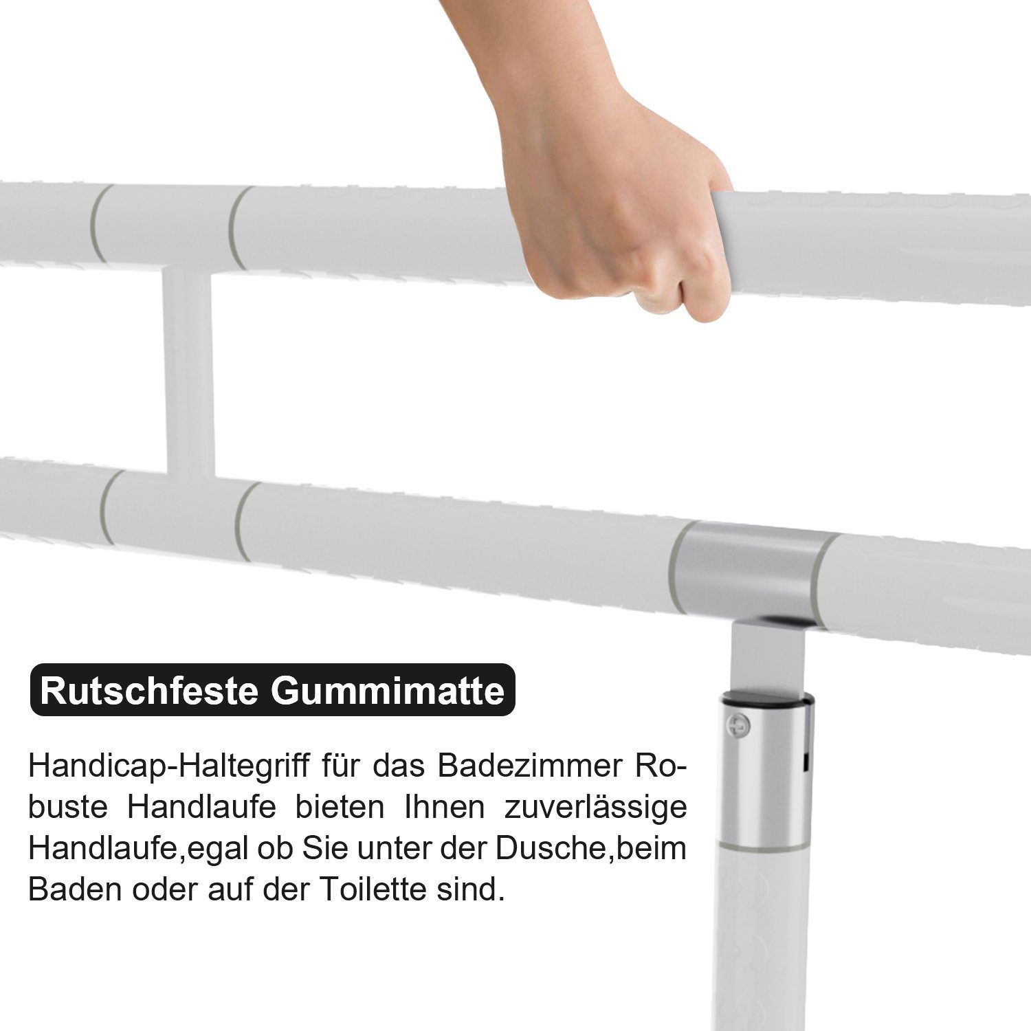 TolleTour Haltegriff WC Stützgriff Toilette Aufstehhilfe Wandmontage Klappgriff Handgriff