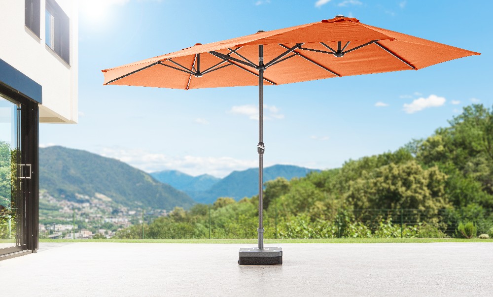 Solax Sunshine XXL-Oval-Sonnenschirm, Terra