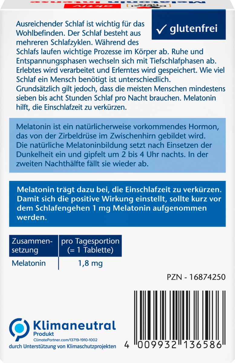 Melatonin Intense Mini Tabletten 40 St, 3,7 g