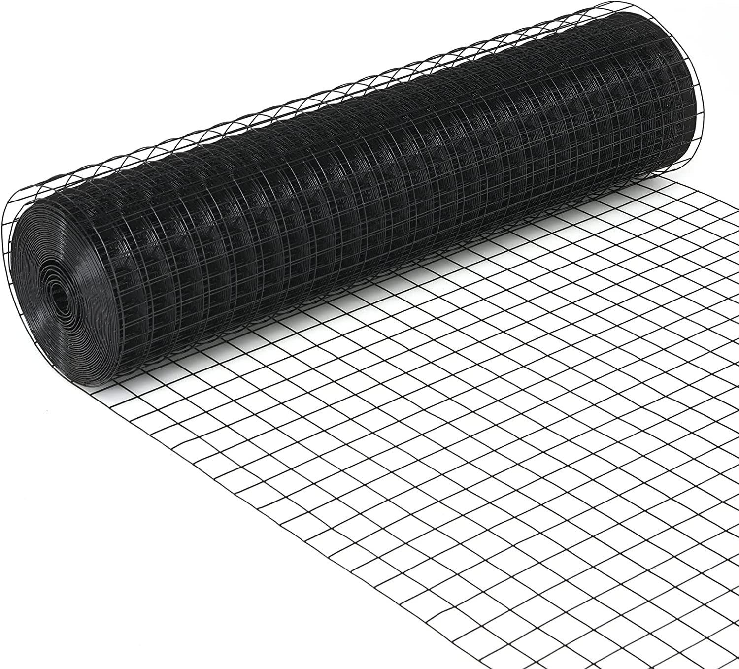 KOMFOTTEU Maschendrahtzaun Gitterzaun, 15,24m x 0,91m, Maschenweite 40mm