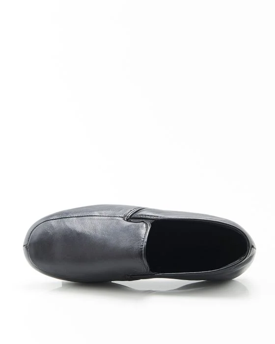 Pantoufles dessus cuir
