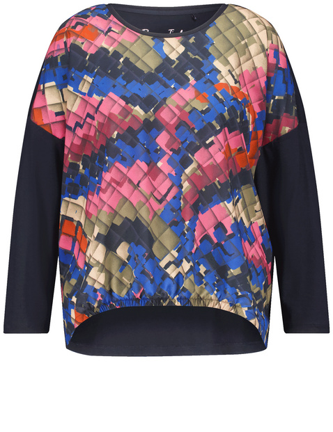 Lässiges Longsleeve mit abstraktem Print