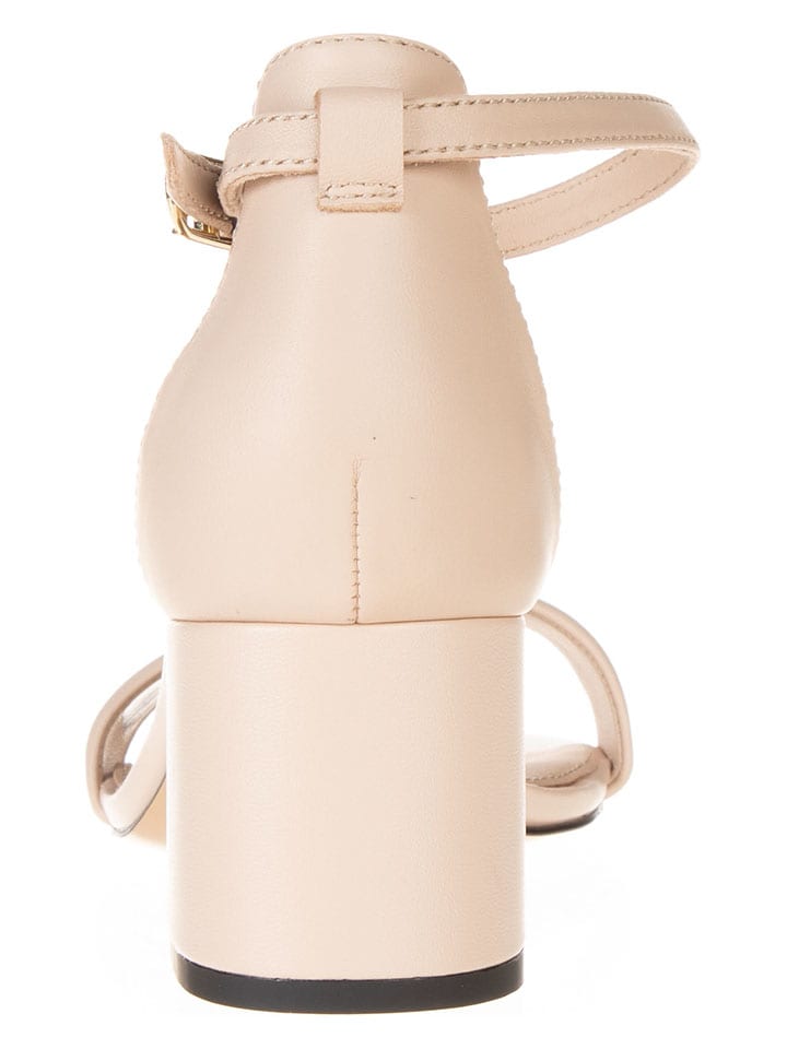 Tommy Hilfiger Shoes Leder-Sandaletten in Beige günstig kaufen
