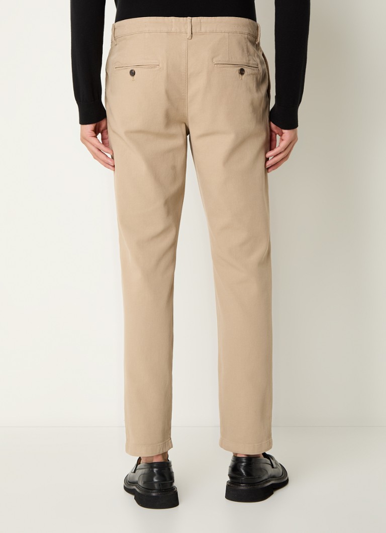 Pantaloni croiți selectați de la Homme Miles din material organic de algodón, cu buzunare laterale