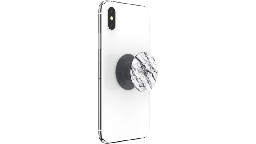 PopSockets Basic White Stone Marble