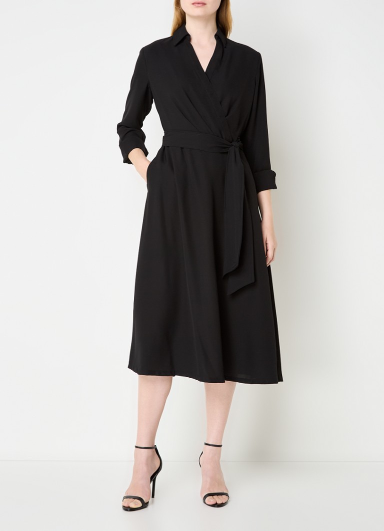 Vestido túnica midi de Ralph Lauren con cinturón anudado