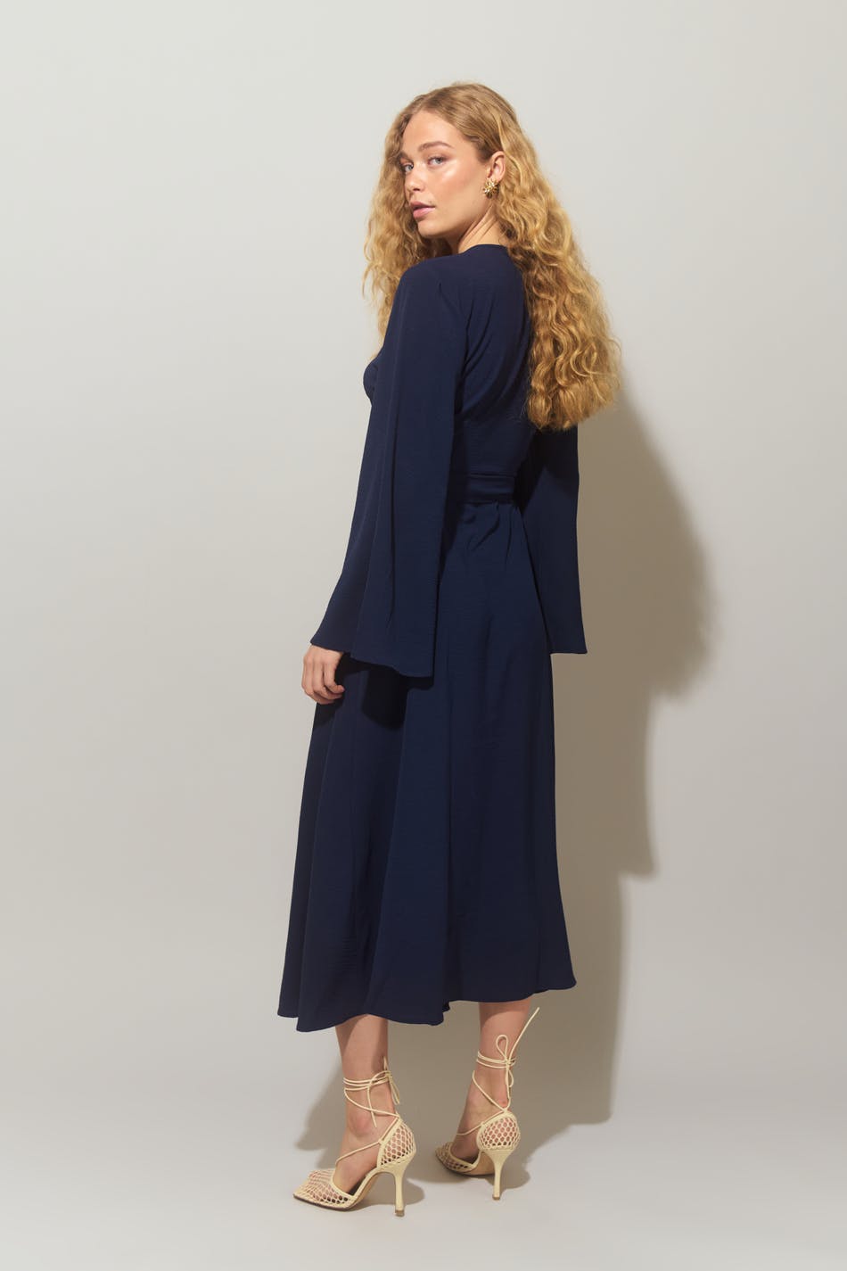 Midi wrap dress