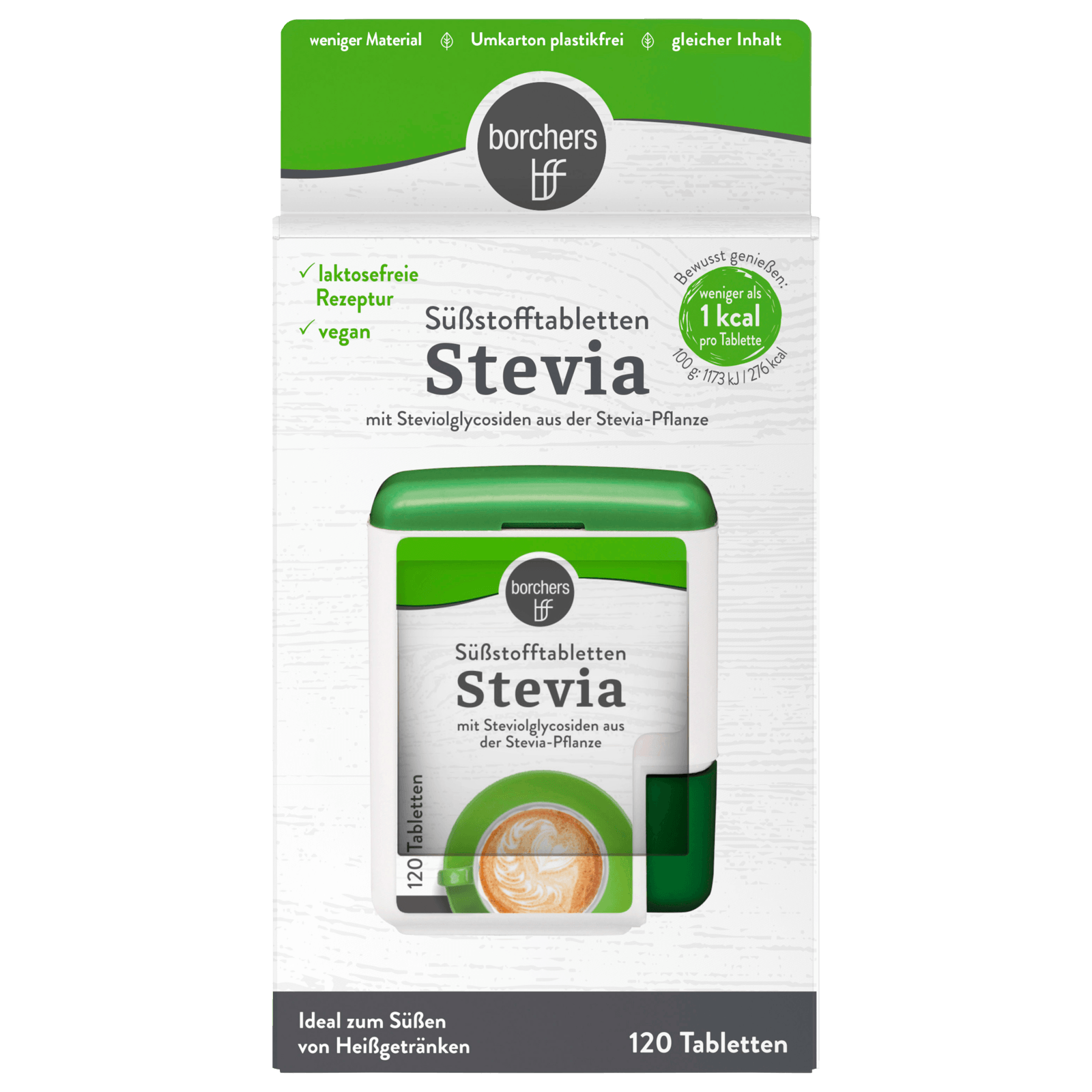 Borchers Süßungstabletten Stevia Spender 120 Stück