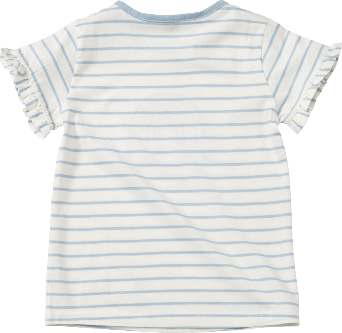 T-Shirt mit Regenbogen-Motiv, blau & weiß, Gr. 116, 1 St