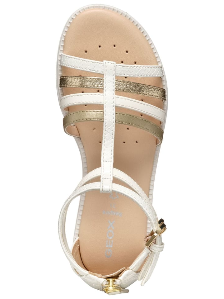 Geox Sandalen in Weiß/Gold günstig kaufen