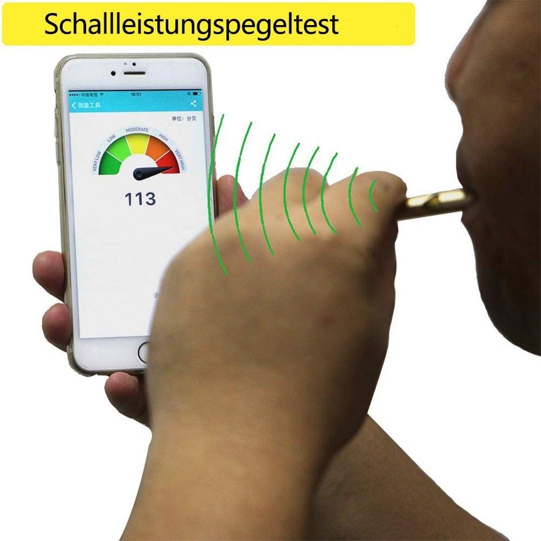 SOTOR Signalpfeife Sportunterricht Trillerpfeife,Notfallpfeife,mit Schlüsselanhänger, (2-St), Schule Gym Outdoor Camping Angeln Wandern Jagen Lebensrettend Notfall