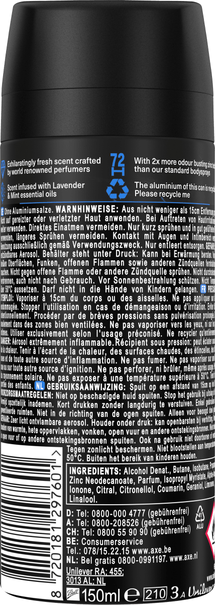 Deospray Blue Lavander, 150 ml
