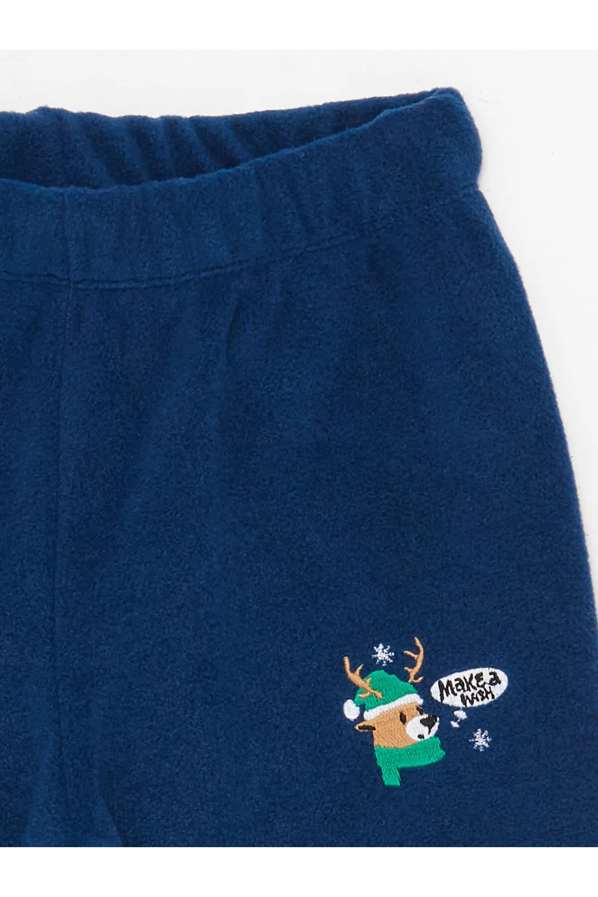 LC Waikiki  Jungen-Pyjama-Set aus Fleece mit Rundhalsausschnitt und Neujahrsmotiv