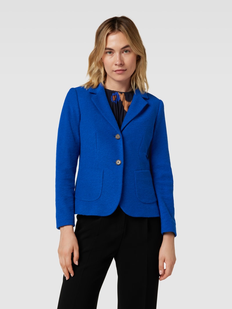 Blazer mit Reverskragen und 2-Knopfleiste in royalblau