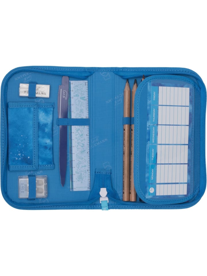 BECKMANN Federmappe mit Inhalt Ocean in blau günstig kaufen onesize