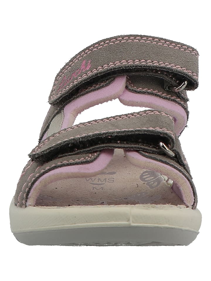 Lurchi Leder-Sandalen in Braun/ Rosa günstig kaufen