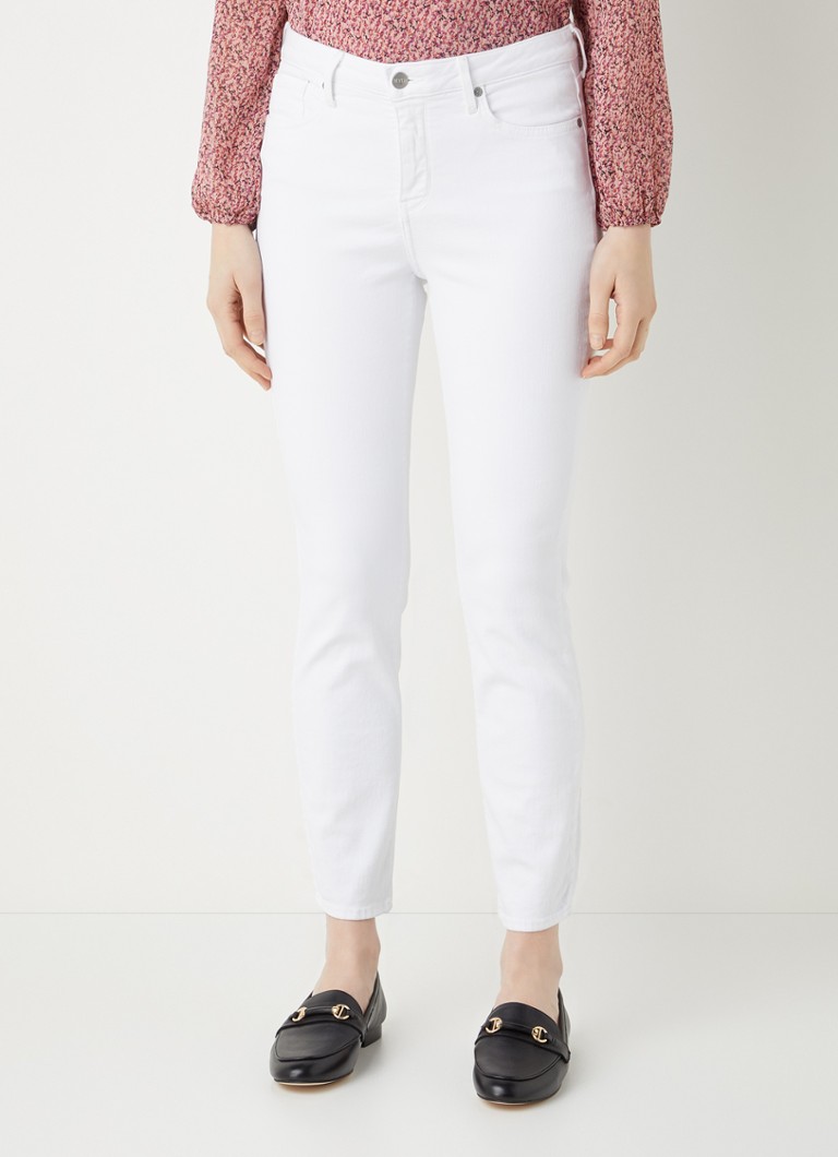 Blugi skinny NYDJ Alina cu talie medie și decolorare.