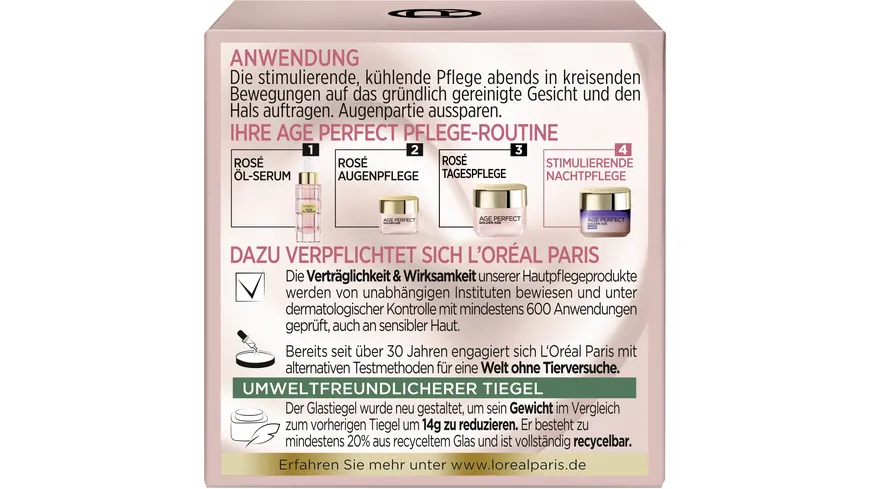 L'Oréal Paris Age Perfect Golden Age festigende Pflege-Creme Nacht 50 ml