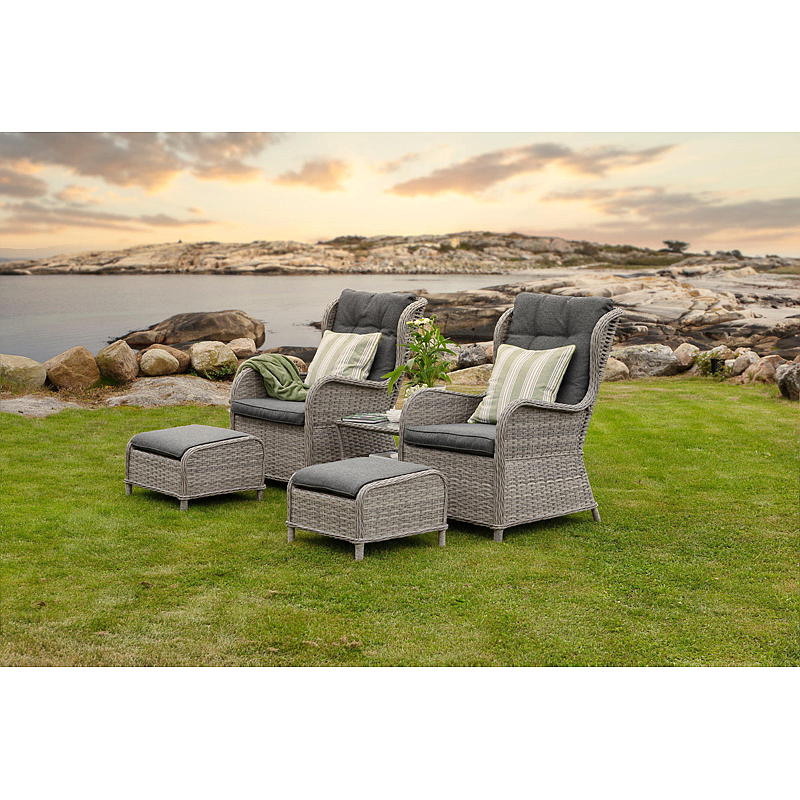 Home Loungesett Larkollen Grå