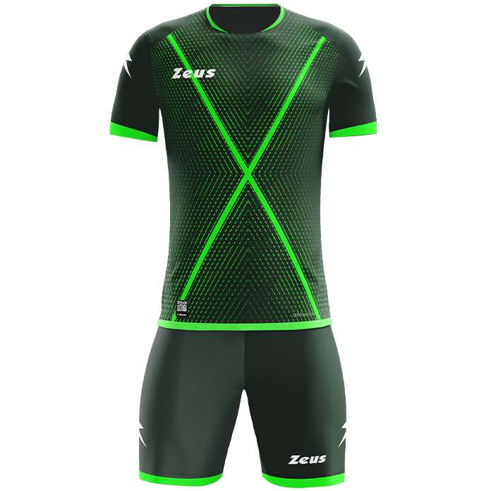 Zeus Icon Teamwear Set Trikot mit Shorts grün neongrün