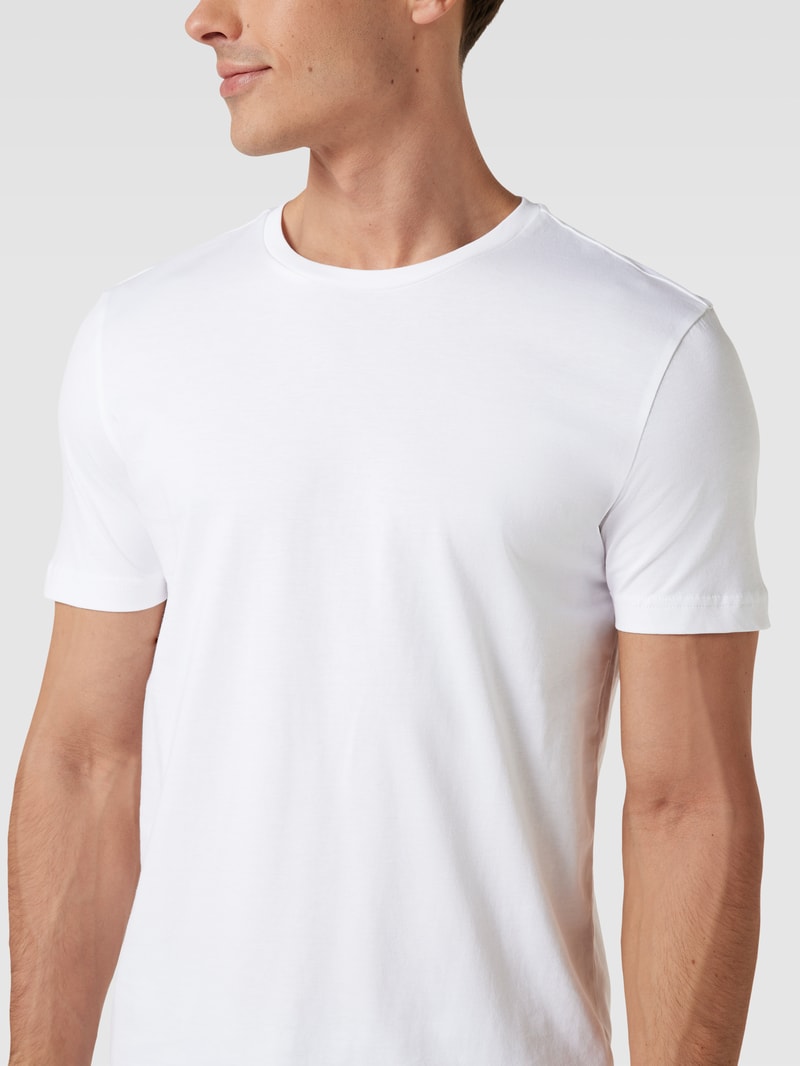 T-Shirt mit Rundhalsausschnitt in weiß