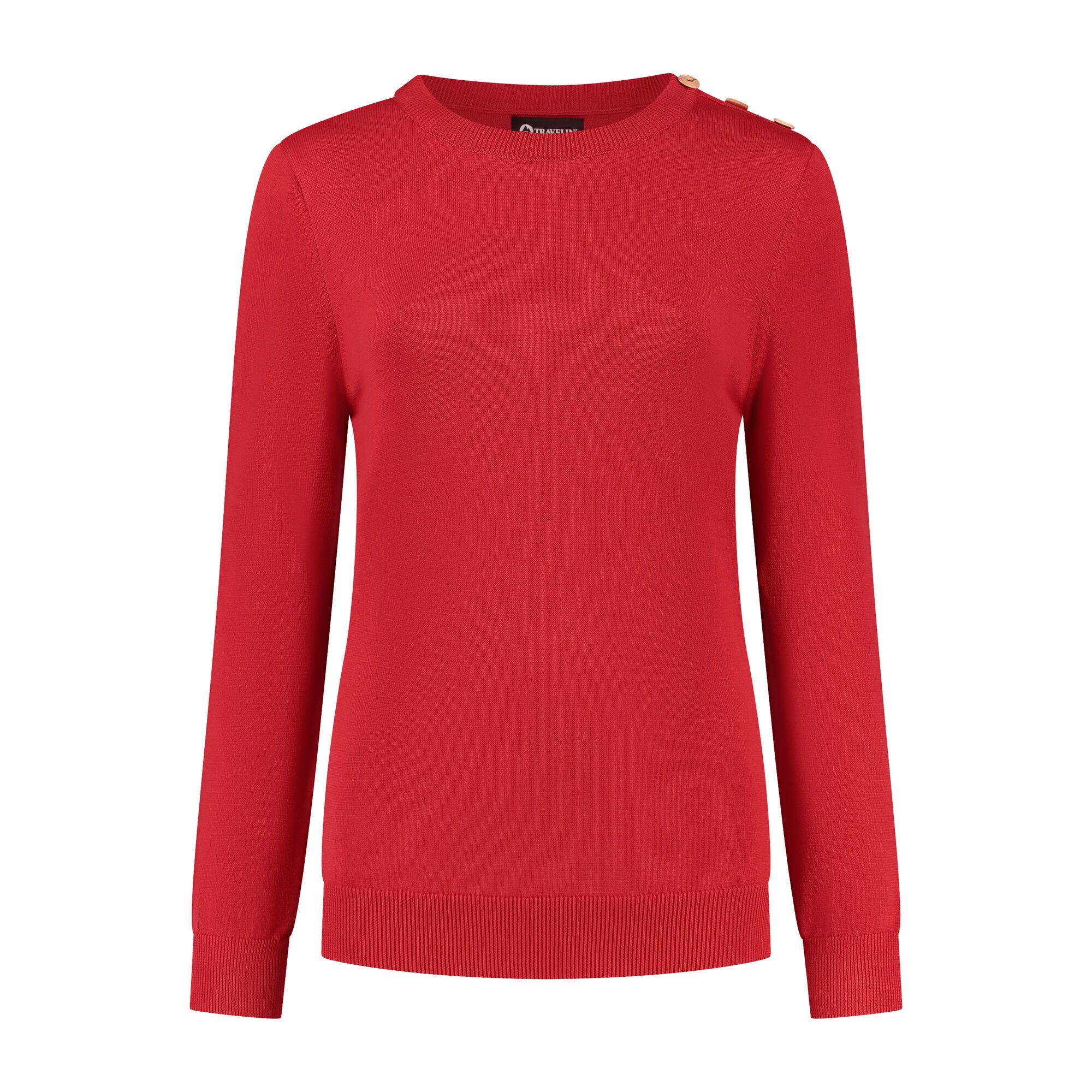 Travelin' Vadstena Red Damen Pullover