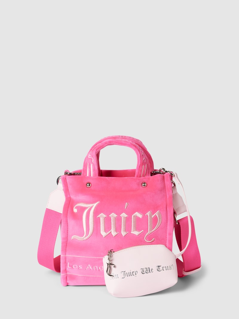 Bowling Bag mit Label-Stitching Modell 'IRIS' in pink