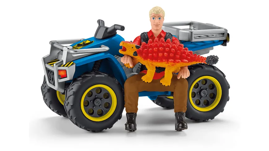Schleich 41466 - Dinosaurier - Flucht auf Quad vor Velociraptor
