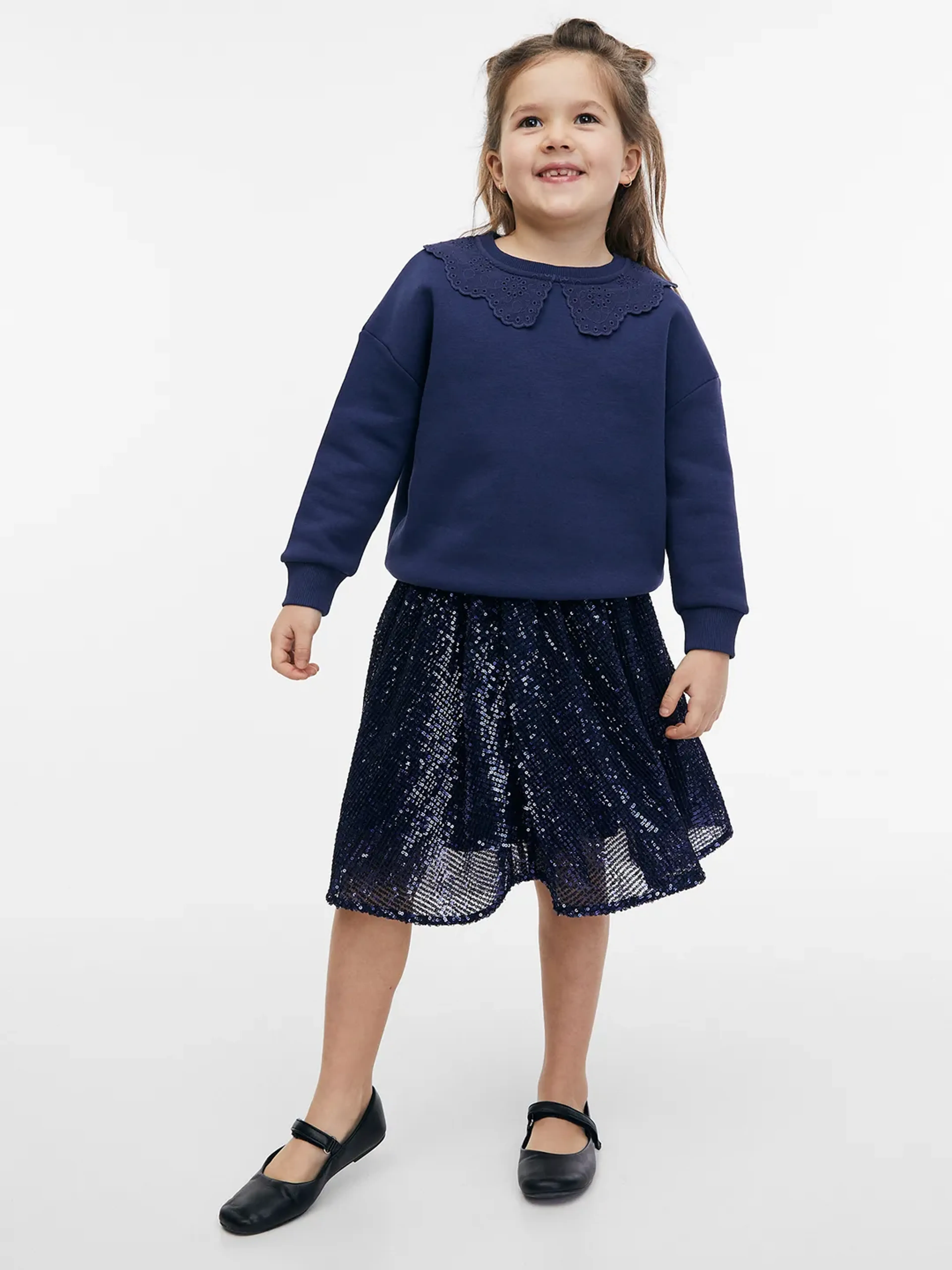 Dunkelblaues Mädchen-Sweatshirt ORSAY