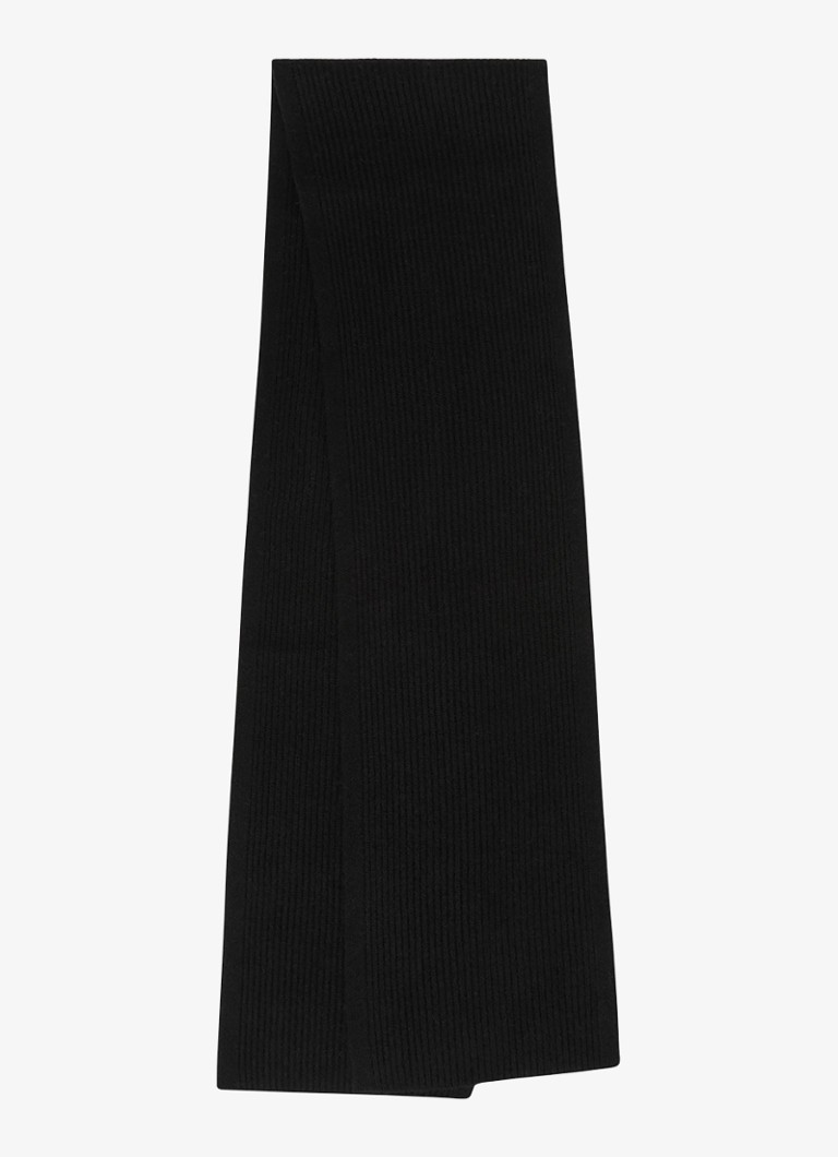 Sciarpa a coste in lana Reiss, 210 x 25 cm