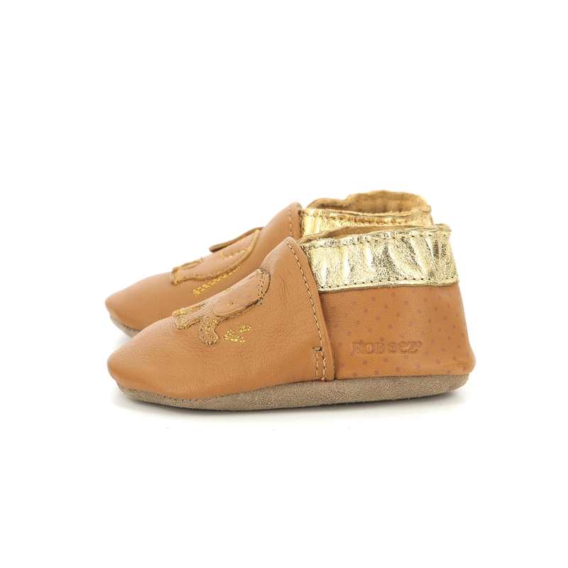 Chaussons cuir tannage vegetal Cute Elefant
