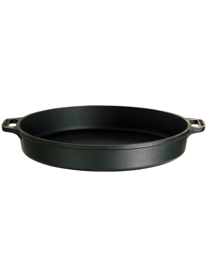 GAUMENKICK Grillpfanne Gusseisen in schwarz - D: 35cm günstig kaufen onesize