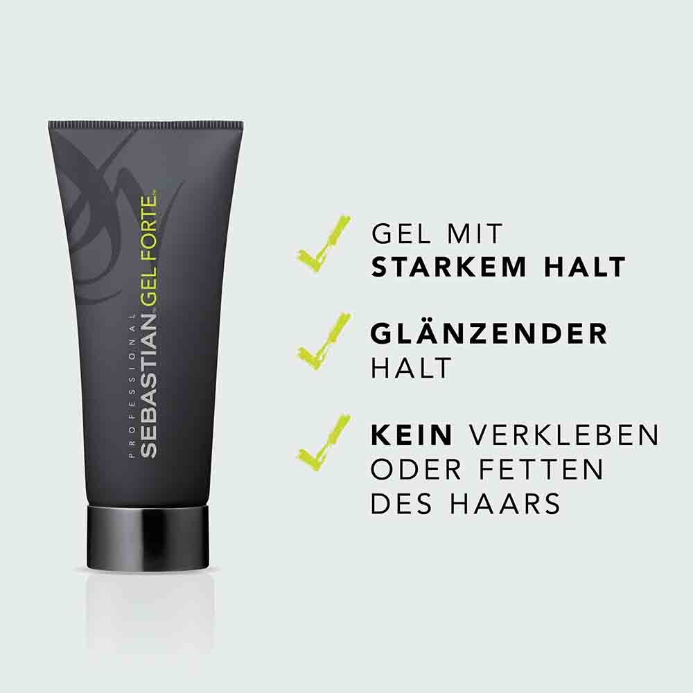 Sebastian Professional Wachse und Gels Gel Forte Haargel mit starkem Halt