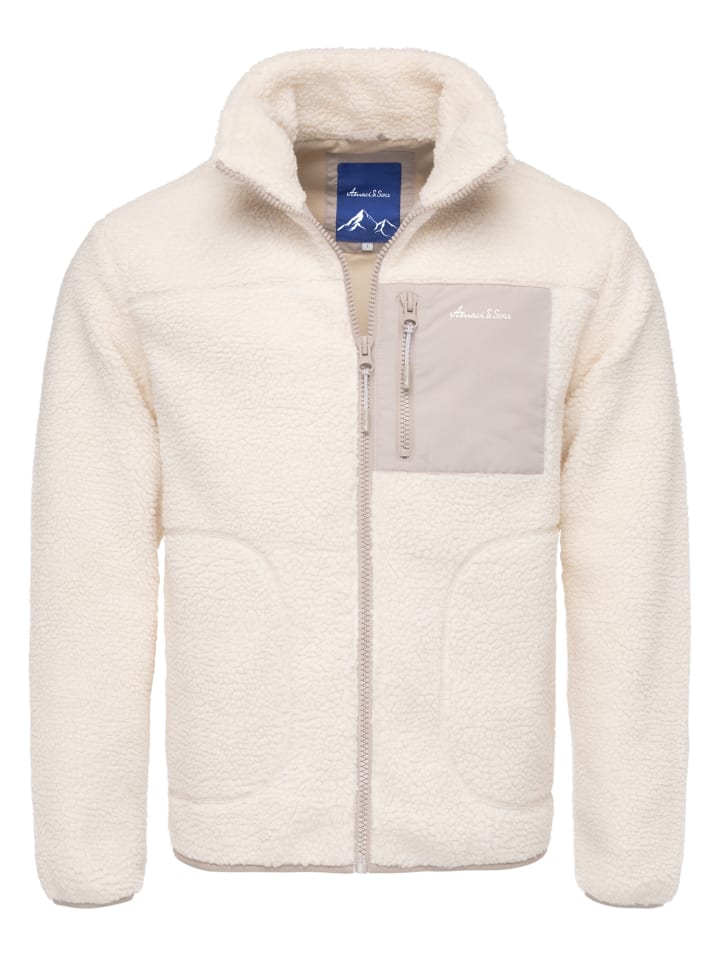 Amaci&Sons Fleecejacke YERMO in Cremeweiß günstig kaufen