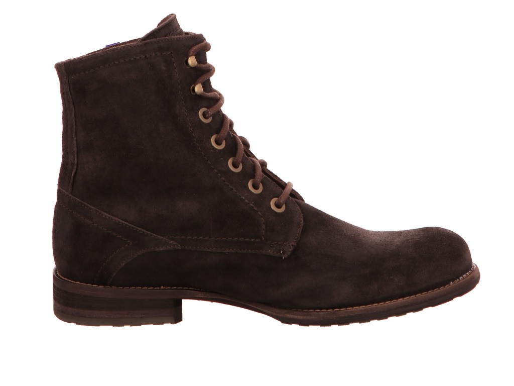 FLORIS VAN BOMMEL Schnür-Stiefeletten braun Floris Casual DarkBrown Washed