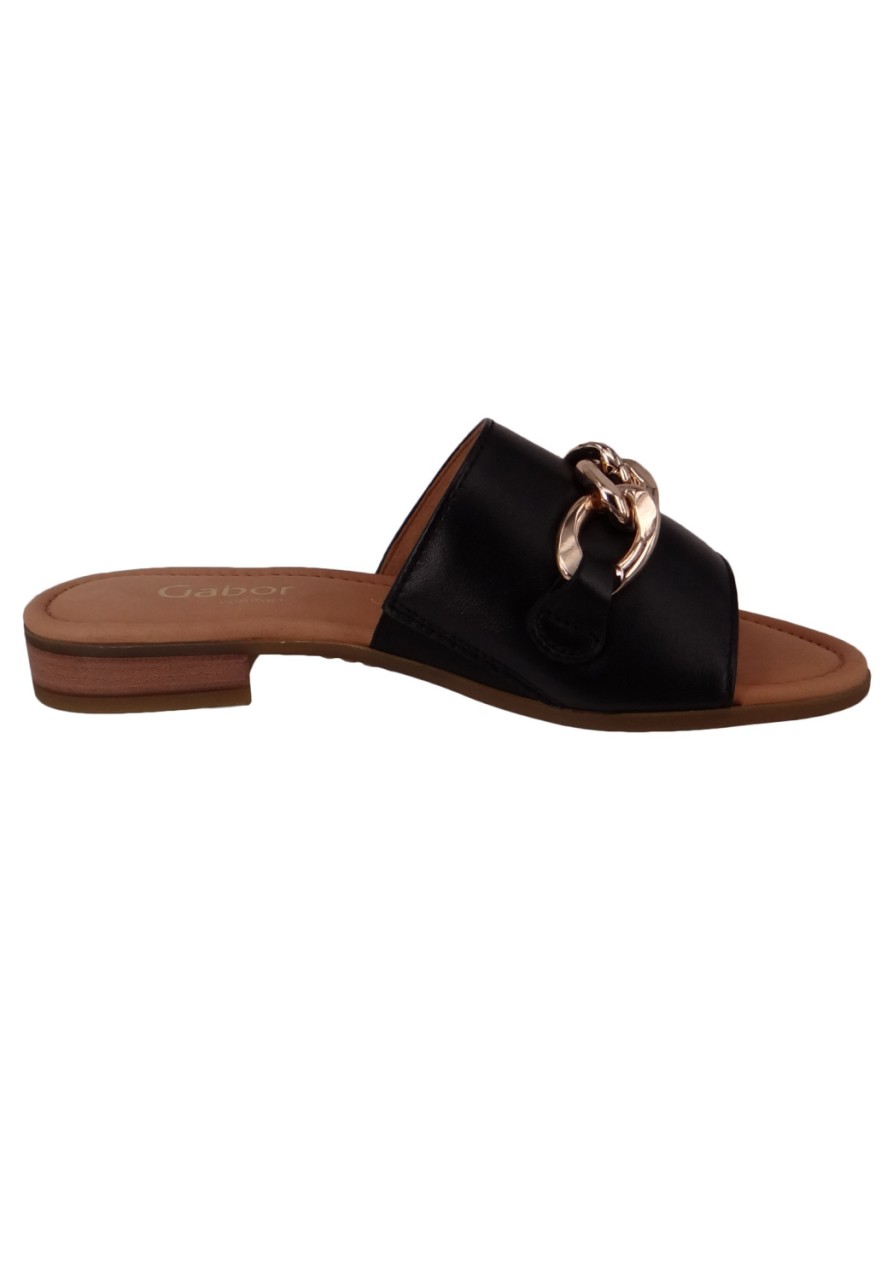 GABOR Komfort Sandalen schwarz