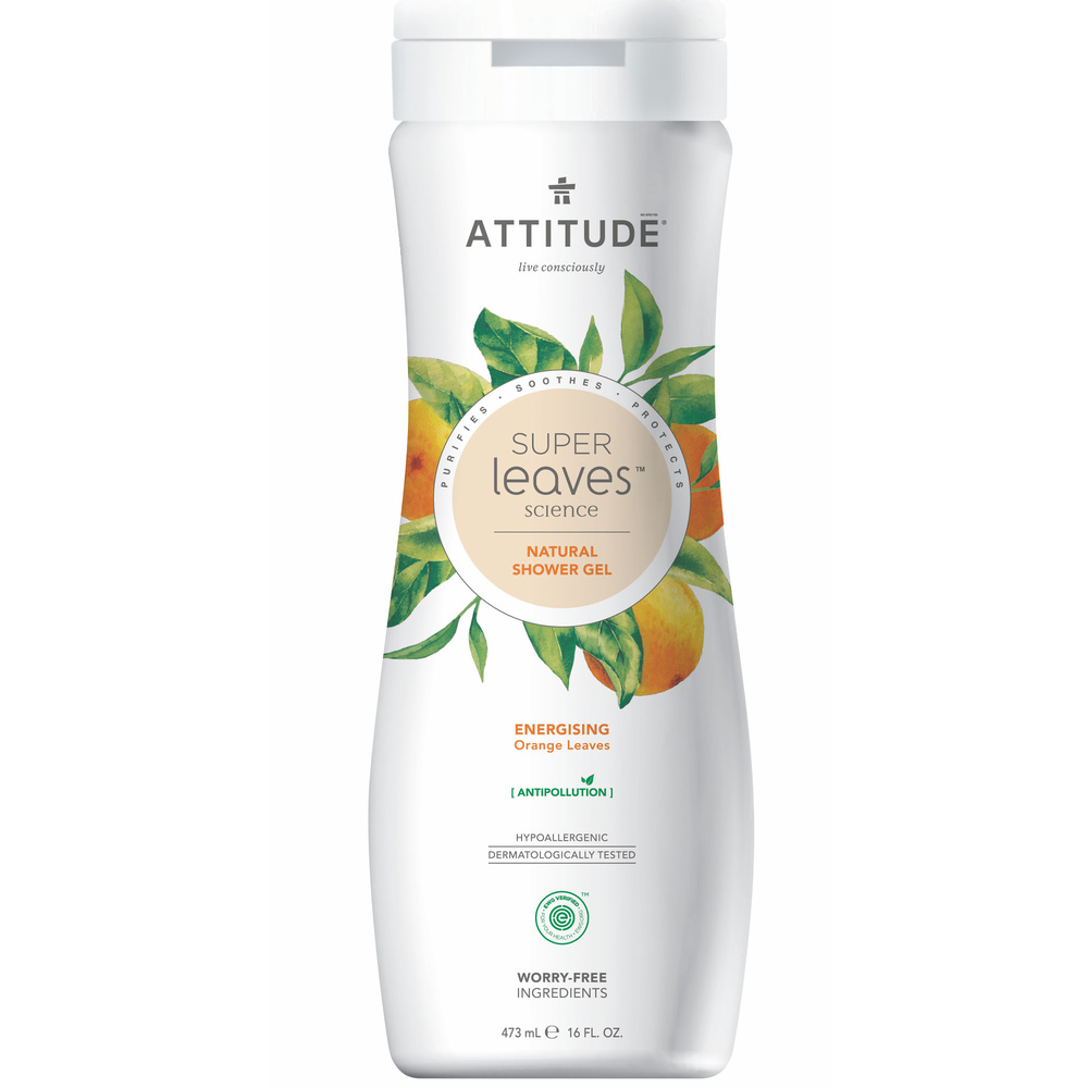 attitude Super Leaves Gel douche - énergisant Gel douche