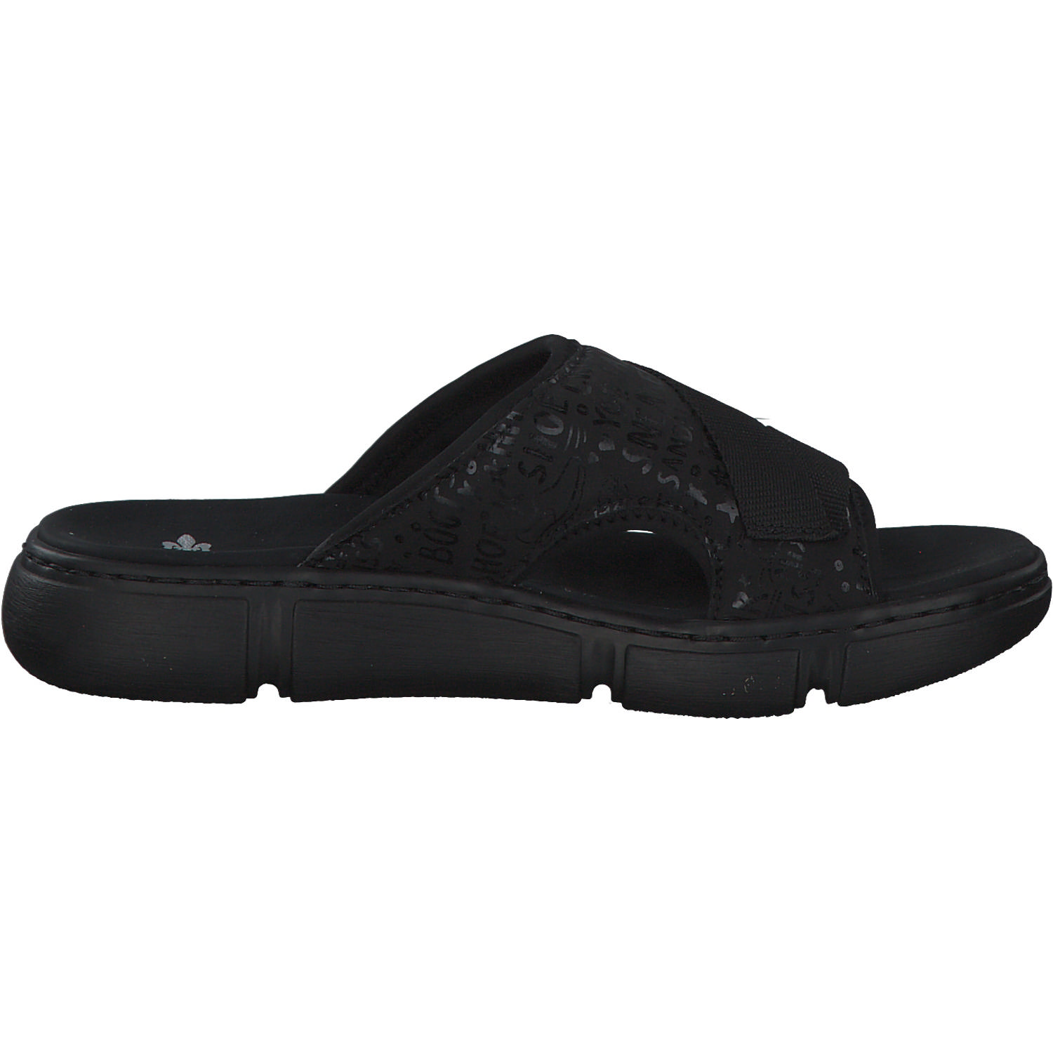 Rieker 68990, Pantoletten & Badeschuhe, Damen, Schwarz