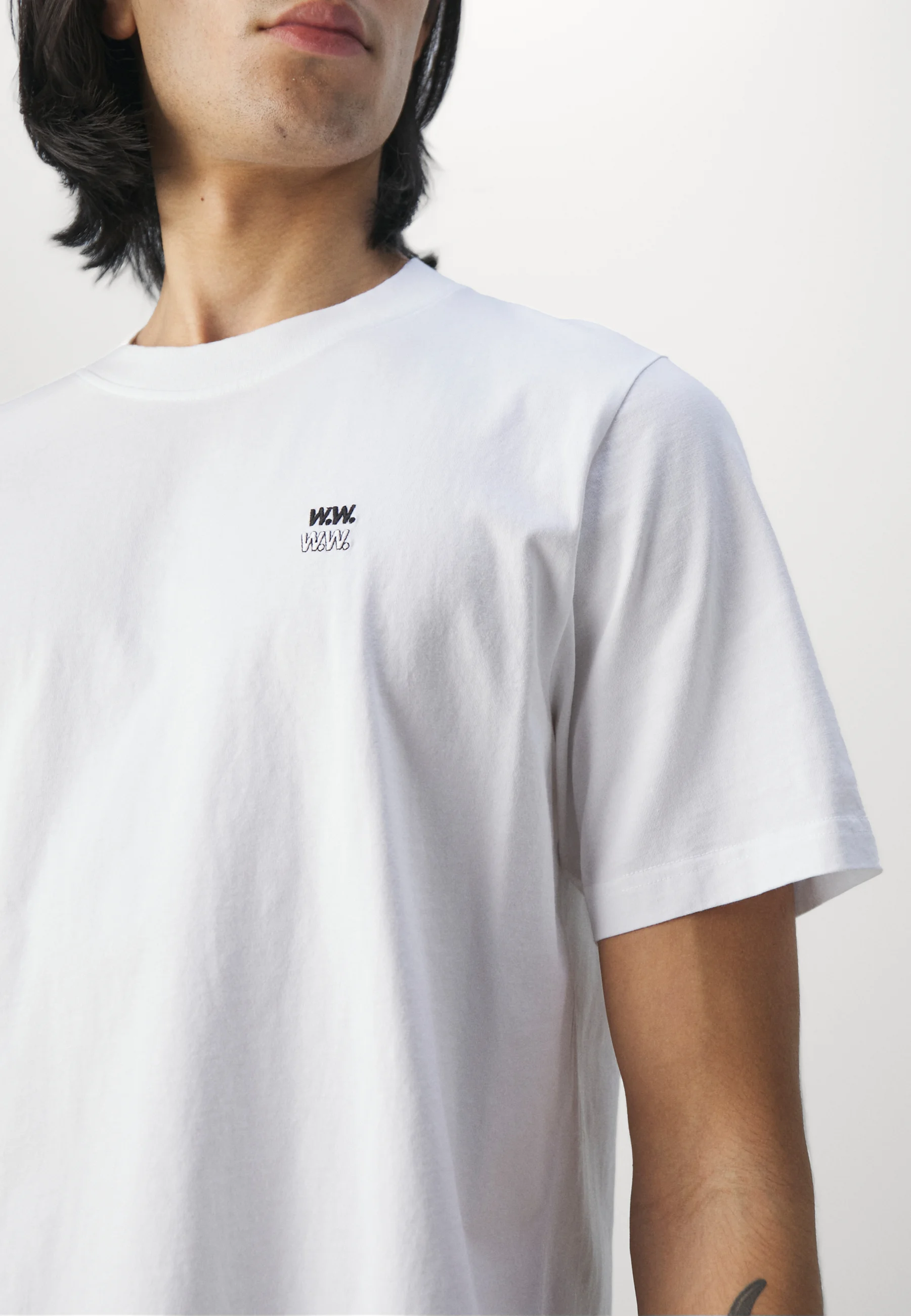 Wood Wood BOBBY DOBLE LOGO - Camiseta básica