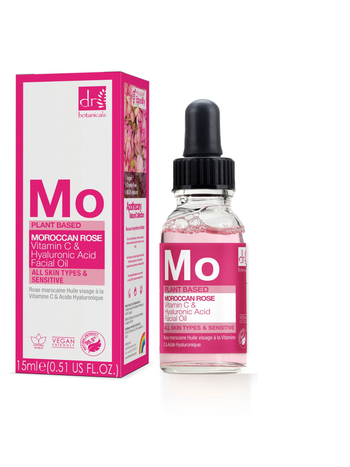 Dr Botanicals Marokkanisches Rosen-Gesichtsöl Duo – Mit Vitamin C & Hyaluron 15ml   30ml günstig kaufen onesize