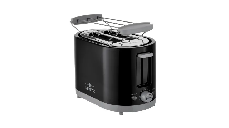 LENTZ Toaster 2-Scheiben 750 Watt schwarz schwarz