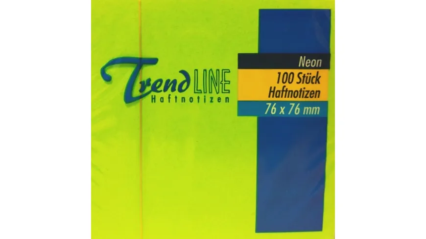 TrendLINE Haftnotiz Neon Notes 1 x 100 Blatt sortiert mehrfarbig