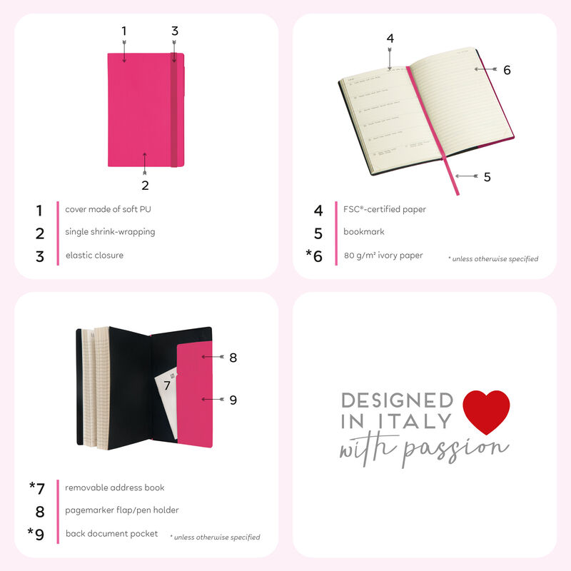 12-mesačný diár - týždenný prehľad - malý - špirálovitý viazaný 2025