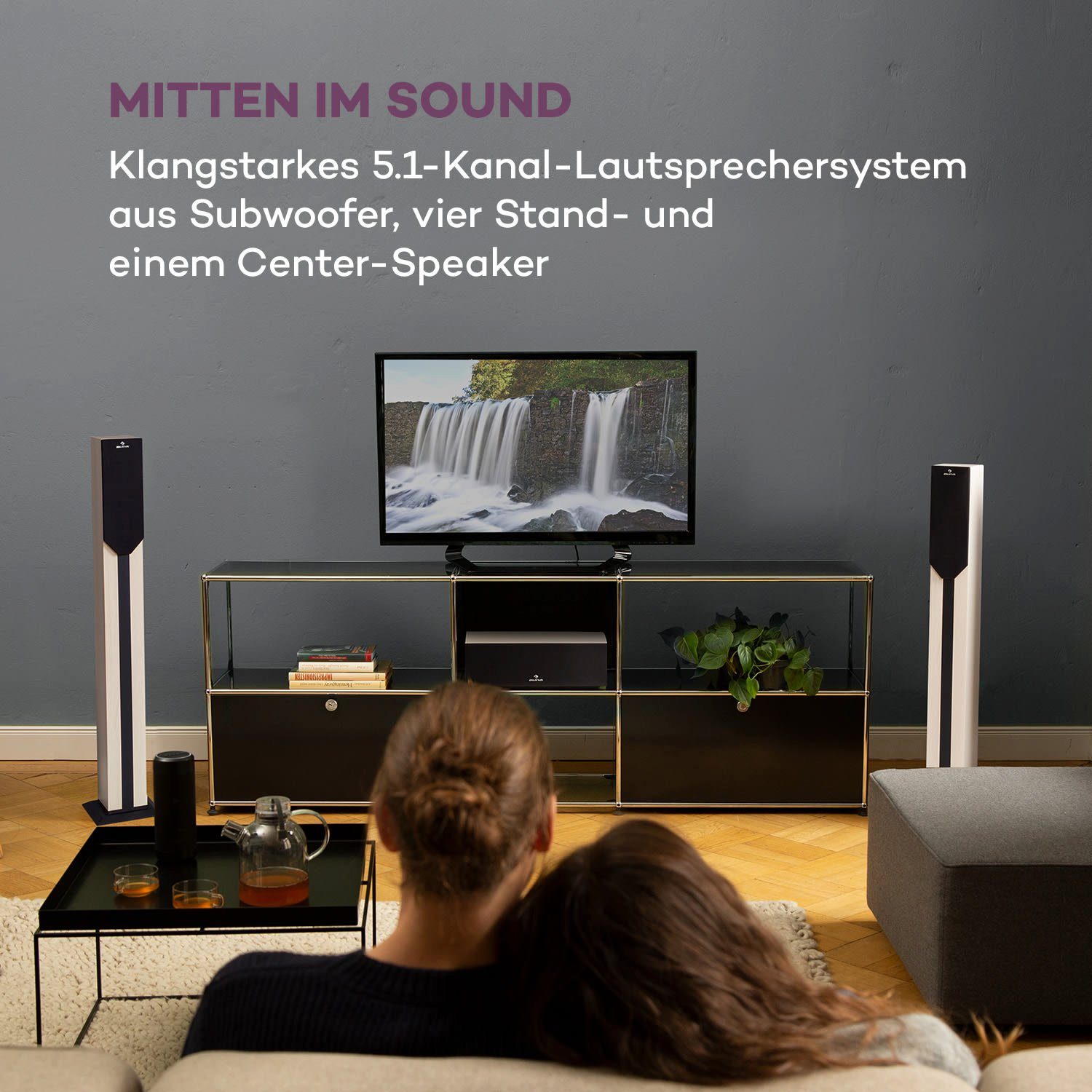 Auna Areal Elegance Lautsprechersystem (Bluetooth, 190 W)