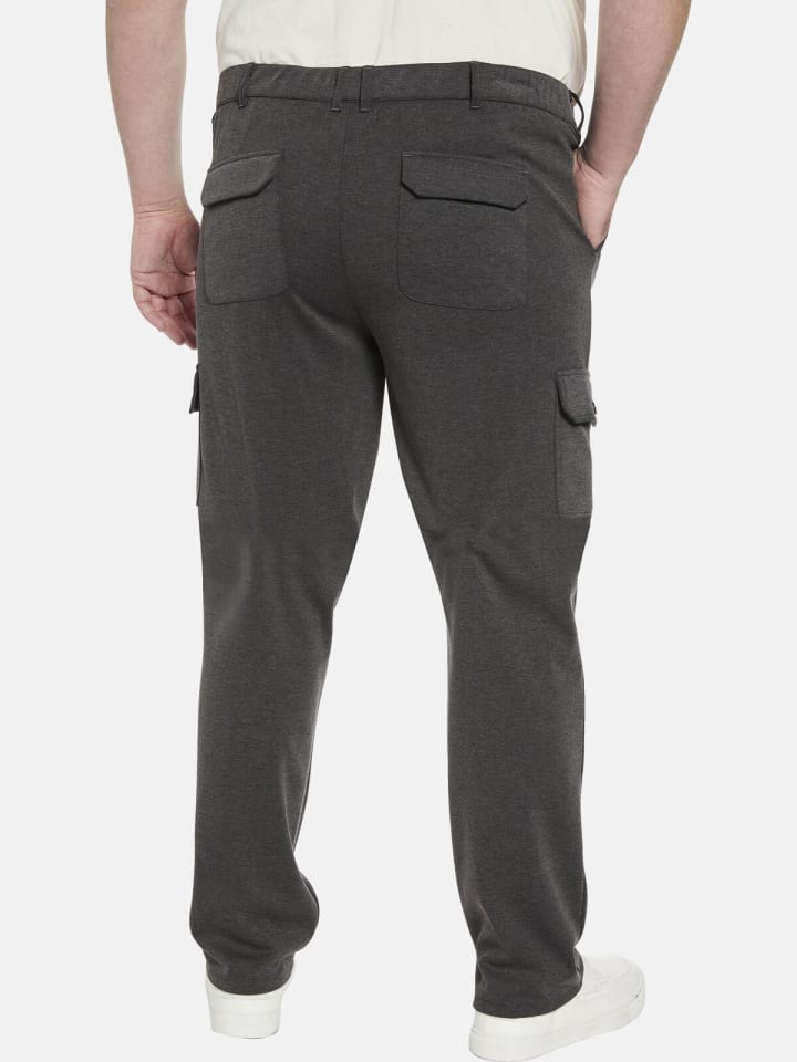 Charles Colby Cargohose BARON CLAY in dunkelgrau melange günstig kaufen