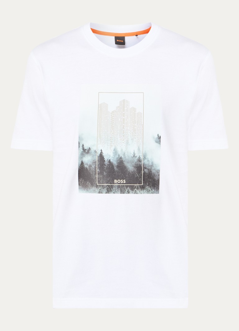 Tricou HUGO BOSS Forest cu logo imprimat